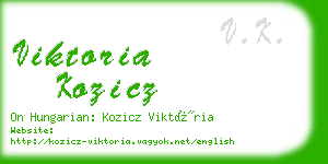 viktoria kozicz business card